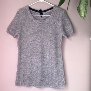 GAP Garter Stitch Back Bow Sweater